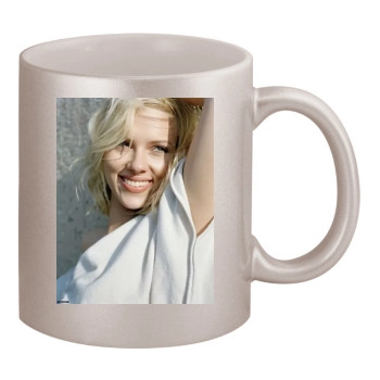 Scarlett Johansson 11oz Metallic Silver Mug