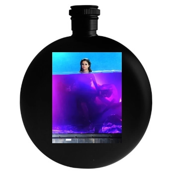 Selena Gomez Round Flask