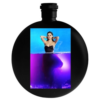 Selena Gomez Round Flask