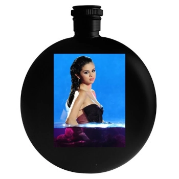 Selena Gomez Round Flask