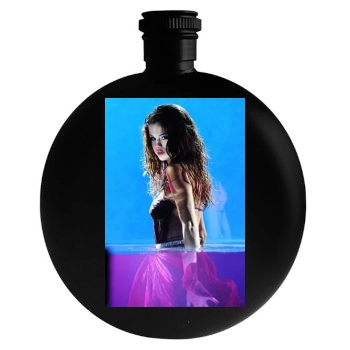 Selena Gomez Round Flask