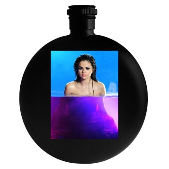 Selena Gomez Round Flask