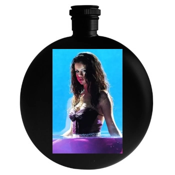 Selena Gomez Round Flask