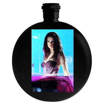 Selena Gomez Round Flask