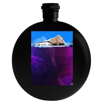 Selena Gomez Round Flask