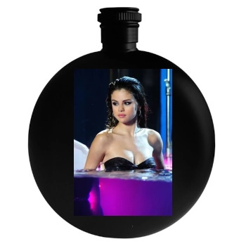 Selena Gomez Round Flask