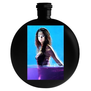 Selena Gomez Round Flask