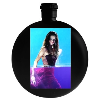 Selena Gomez Round Flask