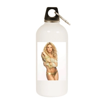 Shakira White Water Bottle With Carabiner