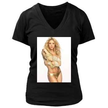 Shakira Women's Deep V-Neck TShirt