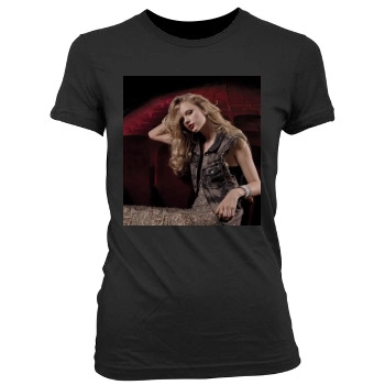 Taylor Swift Women's Junior Cut Crewneck T-Shirt