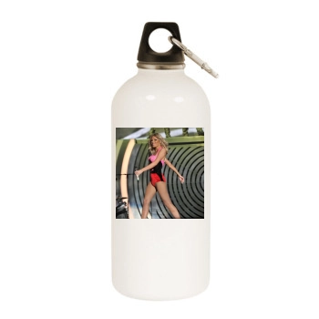 The Saturdays White Water Bottle With Carabiner