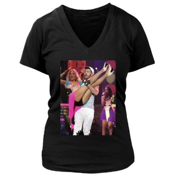 The Saturdays Women's Deep V-Neck TShirt