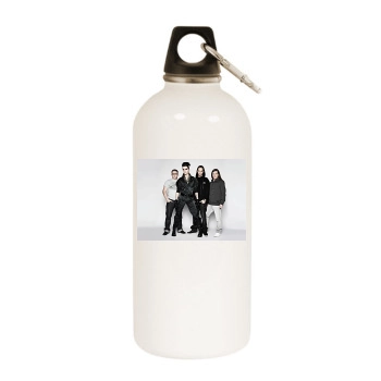 Tokio Hotel White Water Bottle With Carabiner