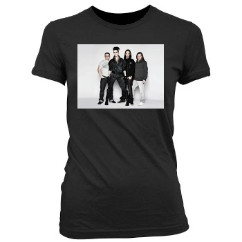 Tokio Hotel Women's Junior Cut Crewneck T-Shirt