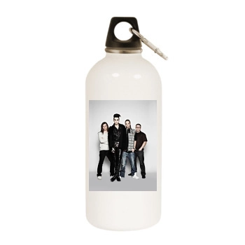 Tokio Hotel White Water Bottle With Carabiner