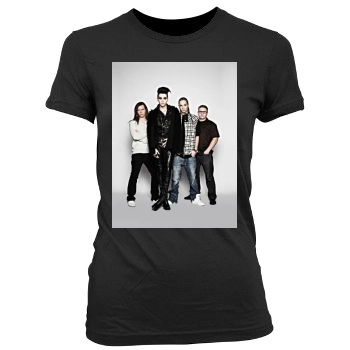 Tokio Hotel Women's Junior Cut Crewneck T-Shirt