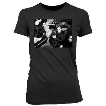 Tokio Hotel Women's Junior Cut Crewneck T-Shirt