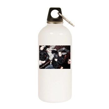 Tokio Hotel White Water Bottle With Carabiner