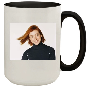 Alyson Hannigan 15oz Colored Inner & Handle Mug