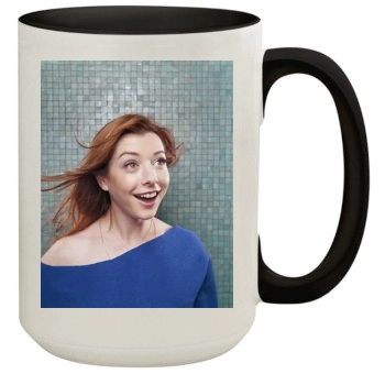 Alyson Hannigan 15oz Colored Inner & Handle Mug