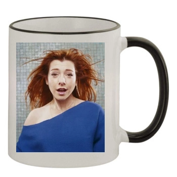 Alyson Hannigan 11oz Colored Rim & Handle Mug