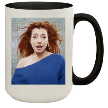 Alyson Hannigan 15oz Colored Inner & Handle Mug