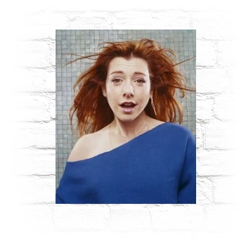 Alyson Hannigan Metal Wall Art