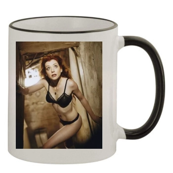 Alyson Hannigan 11oz Colored Rim & Handle Mug