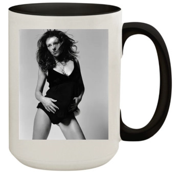 Elizabeth Hurley 15oz Colored Inner & Handle Mug