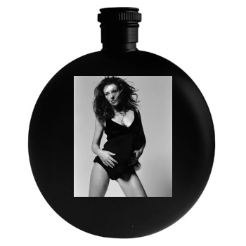 Elizabeth Hurley Round Flask