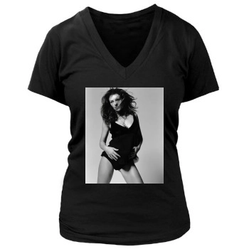 Elizabeth Hurley Women's Deep V-Neck TShirt