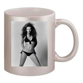 Elizabeth Hurley 11oz Metallic Silver Mug