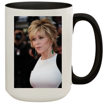 Jane Fonda 15oz Colored Inner & Handle Mug