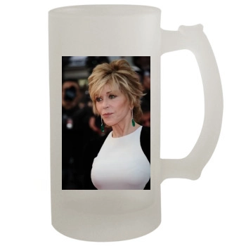 Jane Fonda 16oz Frosted Beer Stein