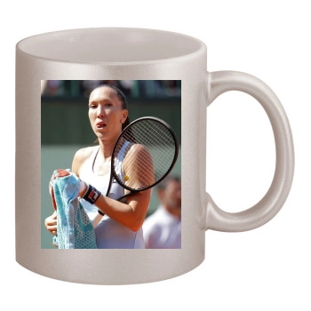 Jelena Jankovic 11oz Metallic Silver Mug