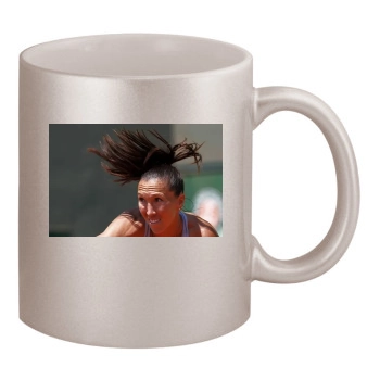 Jelena Jankovic 11oz Metallic Silver Mug