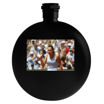 Jelena Jankovic Round Flask