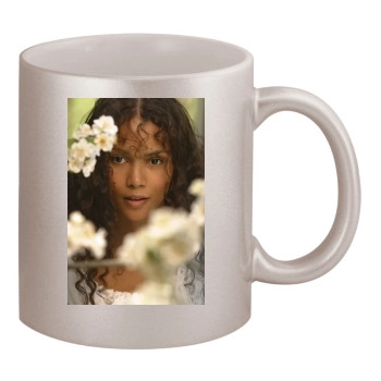 Halle Berry 11oz Metallic Silver Mug