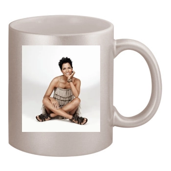 Halle Berry 11oz Metallic Silver Mug