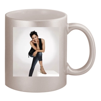 Halle Berry 11oz Metallic Silver Mug