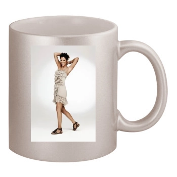 Halle Berry 11oz Metallic Silver Mug