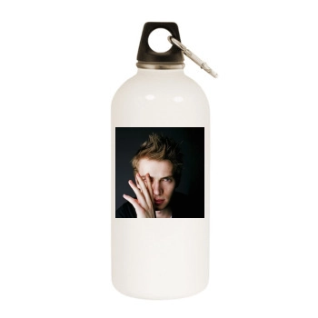 Hayden Christensen White Water Bottle With Carabiner