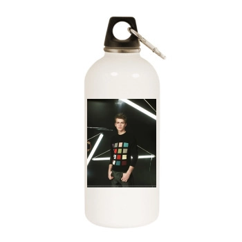 Hayden Christensen White Water Bottle With Carabiner