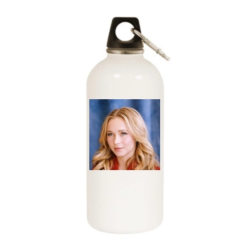 Hayden Panettiere White Water Bottle With Carabiner