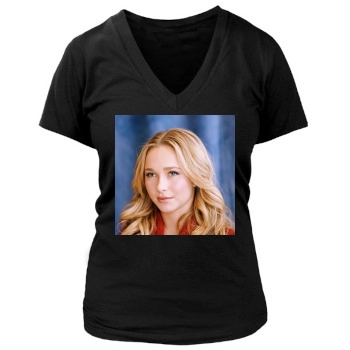 Hayden Panettiere Women's Deep V-Neck TShirt