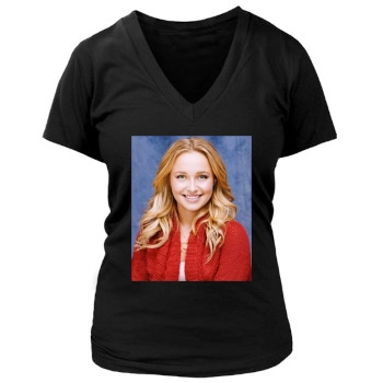 Hayden Panettiere Women's Deep V-Neck TShirt