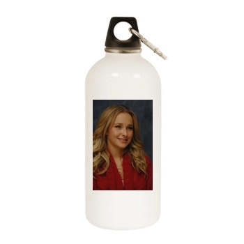 Hayden Panettiere White Water Bottle With Carabiner