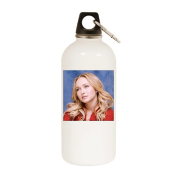 Hayden Panettiere White Water Bottle With Carabiner