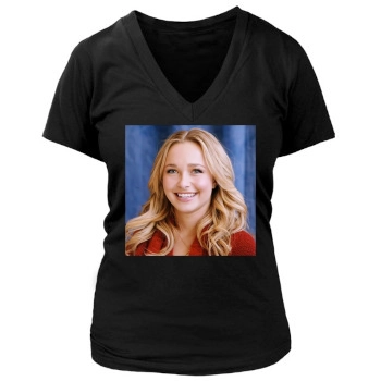 Hayden Panettiere Women's Deep V-Neck TShirt